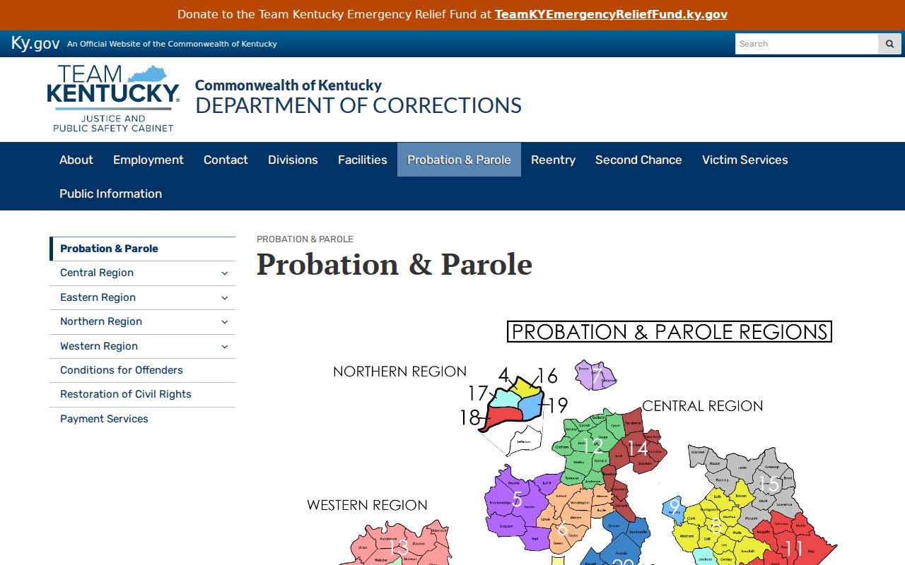 Robertson County criminal history probation and parole records